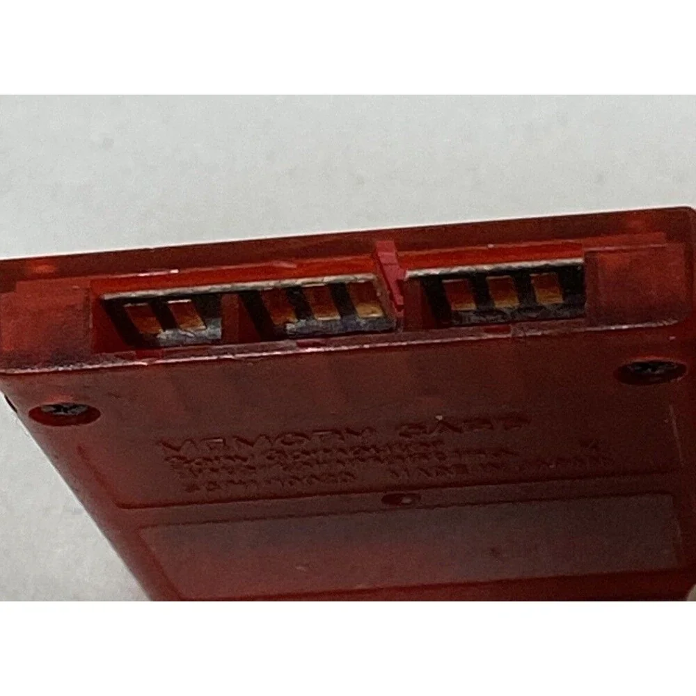 Official OEM Sony PlayStation 2 PS2 Memory Card 8MB SCPH-10020 Red Tested